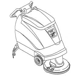 Manual Minuteman 200X Brush Drive Electric Scrubbe